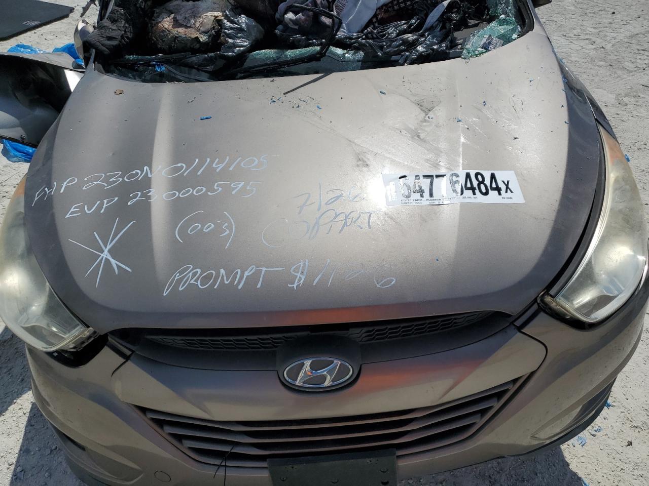 2013 Hyundai Tucson Gls VIN: KM8JU3AC2DU653362 Lot: 64776484