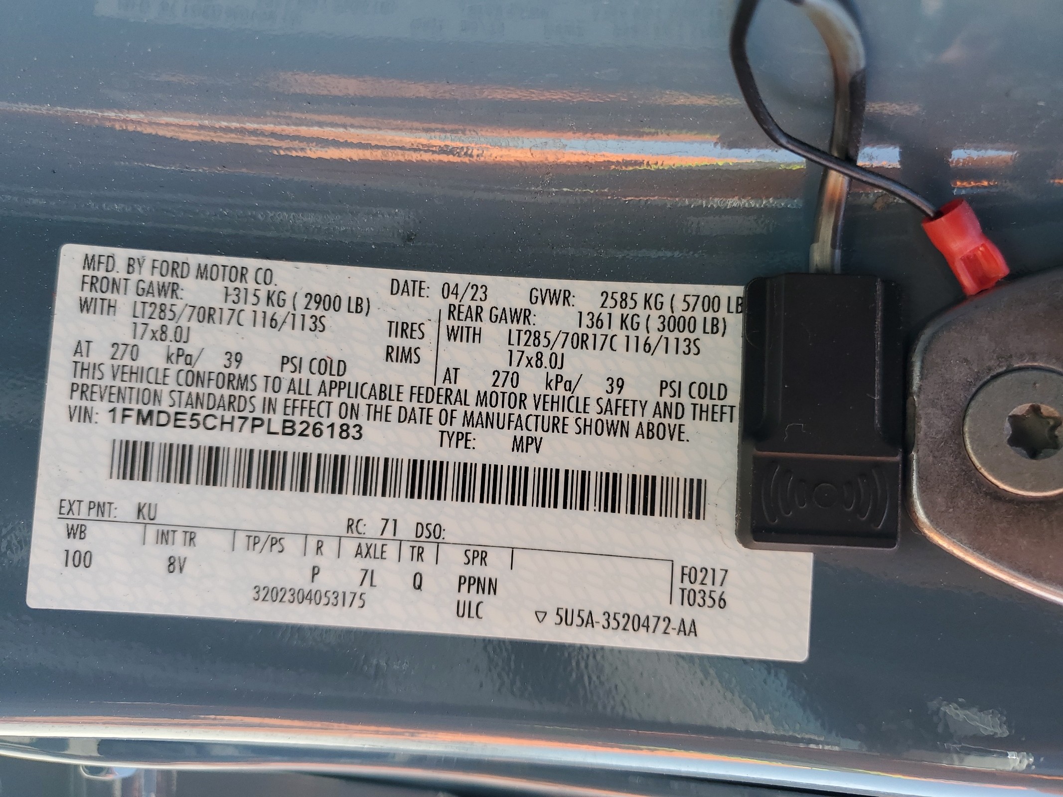 1FMDE5CH7PLB26183 2023 Ford Bronco Base