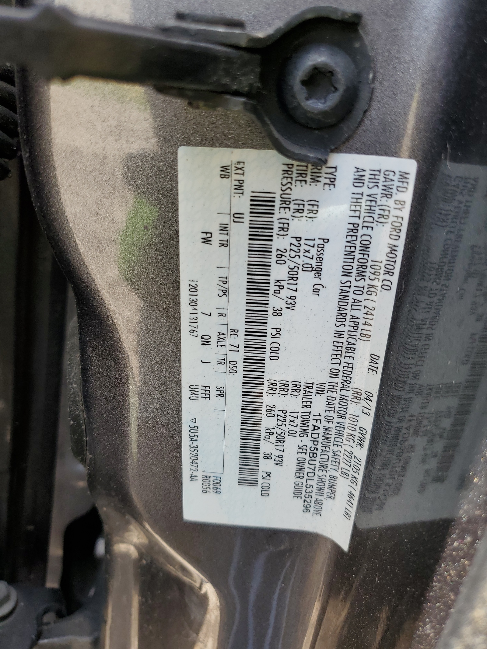 1FADP5BU7DL535296 2013 Ford C-Max Sel