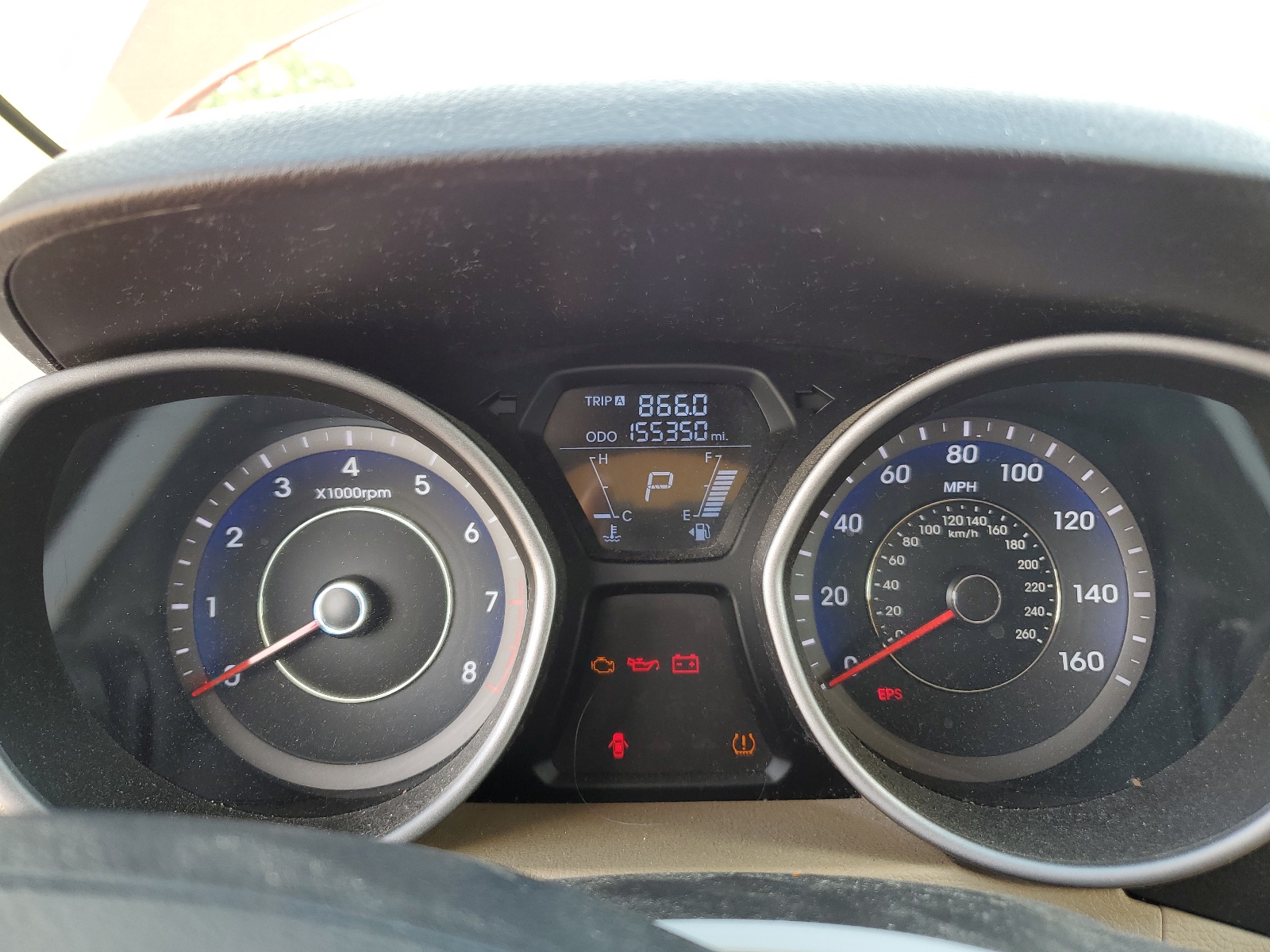 KMHDH4AE6DU520645 2013 Hyundai Elantra Gls