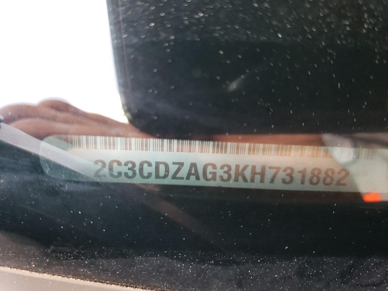 2019 Dodge Challenger Sxt VIN: 2C3CDZAG3KH731882 Lot: 65234074