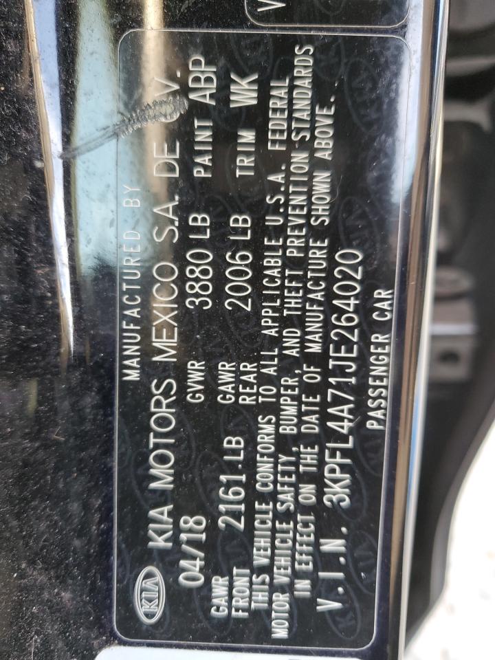 2018 Kia Forte Lx VIN: 3KPFL4A71JE264020 Lot: 63490744