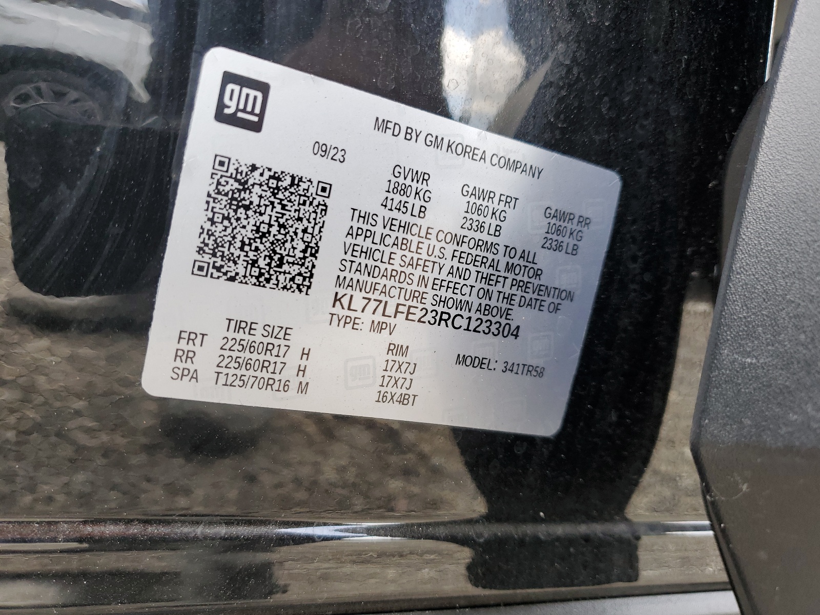 KL77LFE23RC123304 2024 Chevrolet Trax Ls