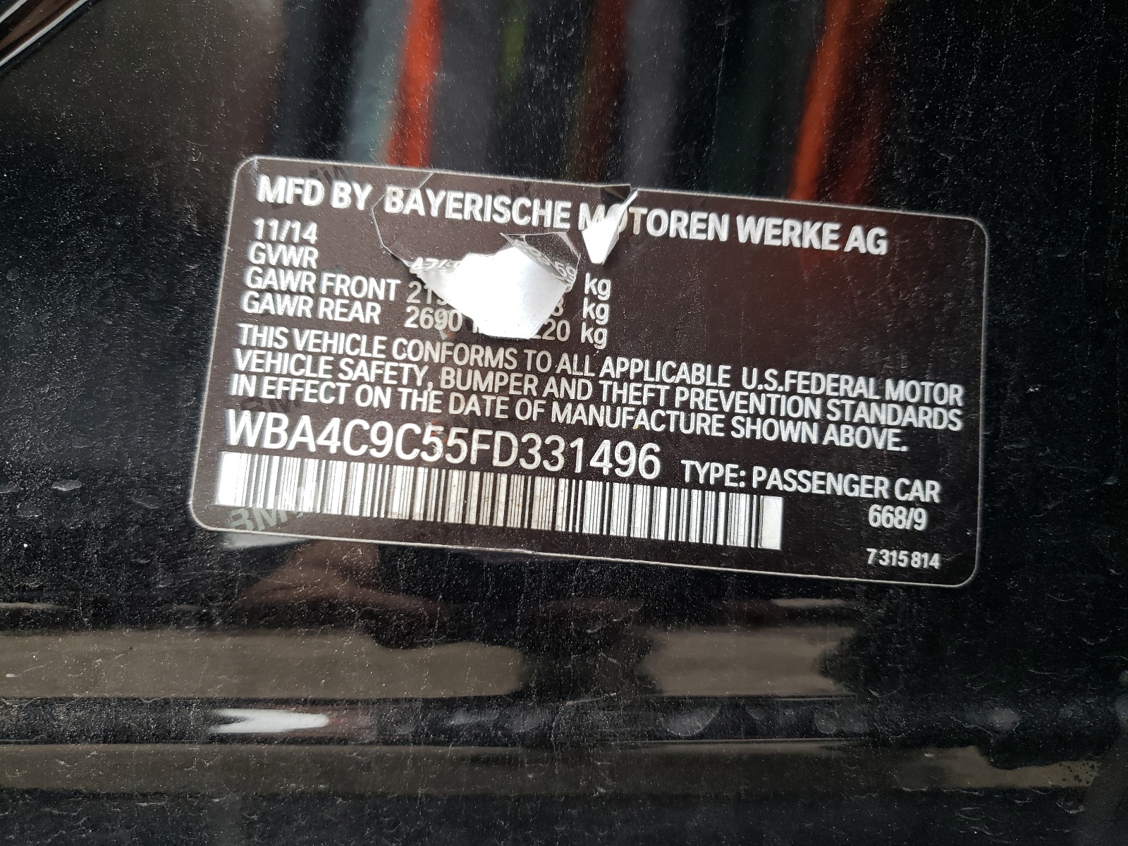 WBA4C9C55FD331496 2015 BMW 428 Xi Gran Coupe Sulev