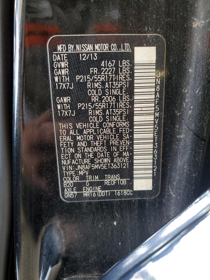 2014 Nissan Juke S VIN: JN8AF5MV5ET363121 Lot: 64676514