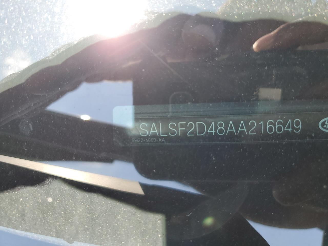 2010 Land Rover Range Rover Sport Hse VIN: SALSF2D48AA216649 Lot: 62769194