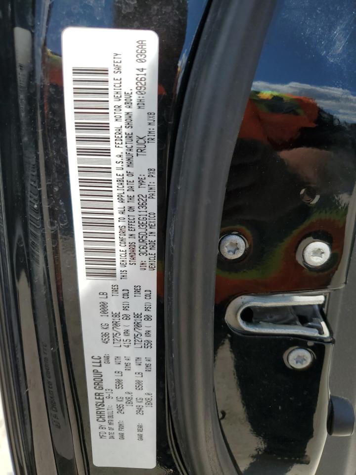 2014 Ram 2500 Slt VIN: 3C6UR5DJ3EG113622 Lot: 63804954