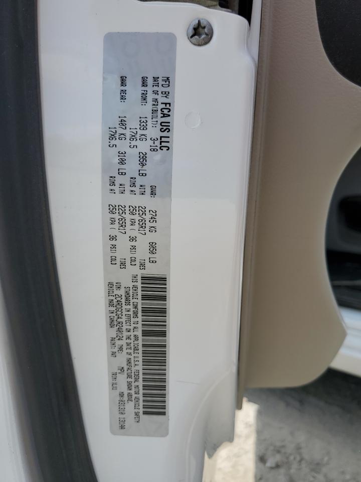 2C4RDGCG4JR240124 2018 Dodge Grand Caravan Sxt