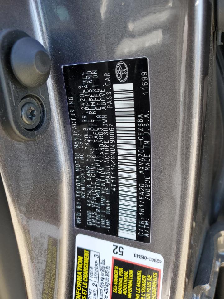 4T1T11AK6MU498067 2021 TOYOTA CAMRY - Image 15