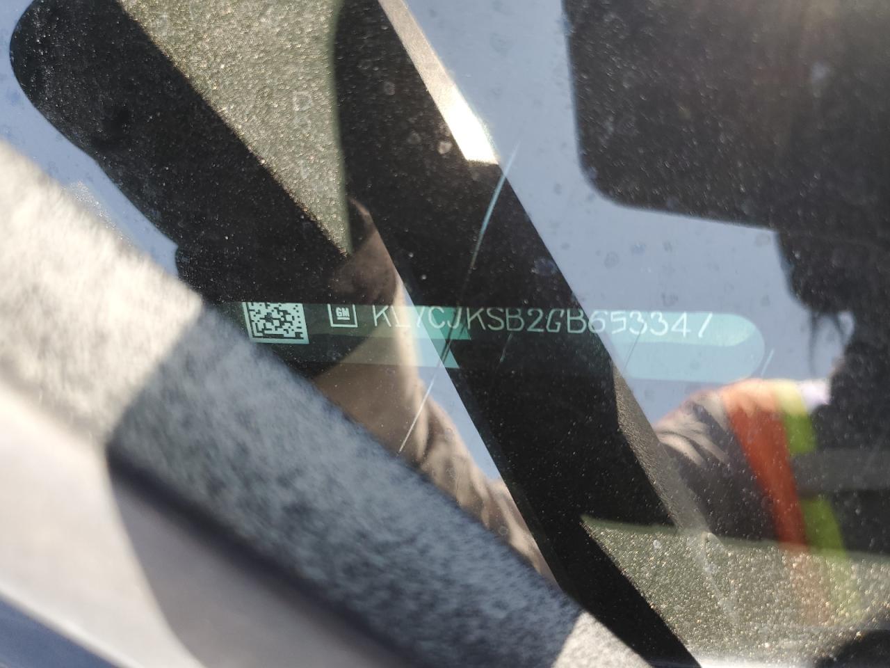 2016 Chevrolet Trax Ls VIN: KL7CJKSB2GB653347 Lot: 65670344