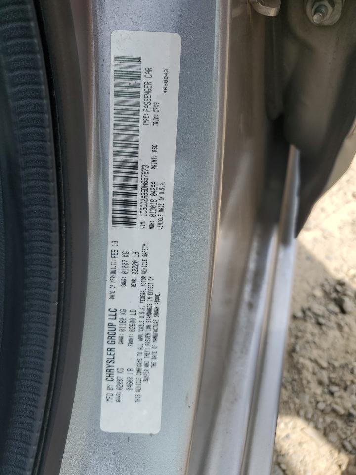 2013 Dodge Avenger Se VIN: 1C3CDZAB6DN657873 Lot: 64438174