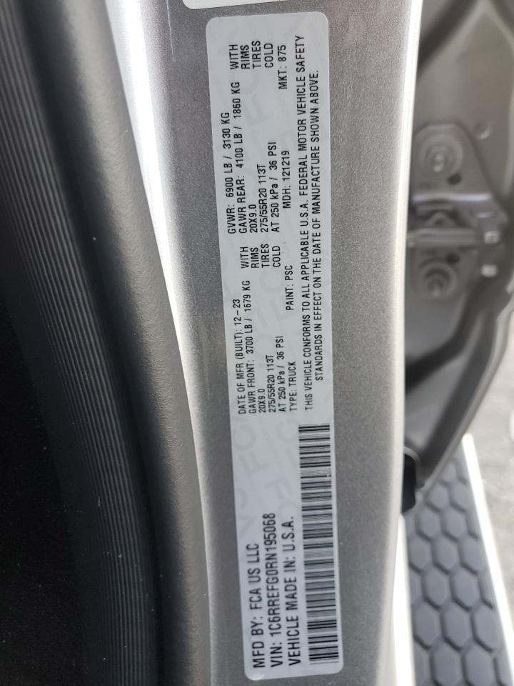 2024 Ram 1500 Big Horn/Lone Star VIN: 1C6RREFG0RN195068 Lot: 64361074