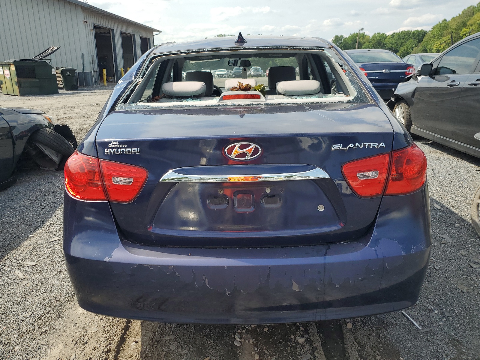 KMHDU4AD3AU970932 2010 Hyundai Elantra Blue