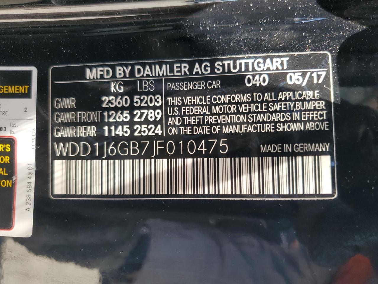 WDD1J6GB7JF010475 2018 Mercedes-Benz E 400 4Matic