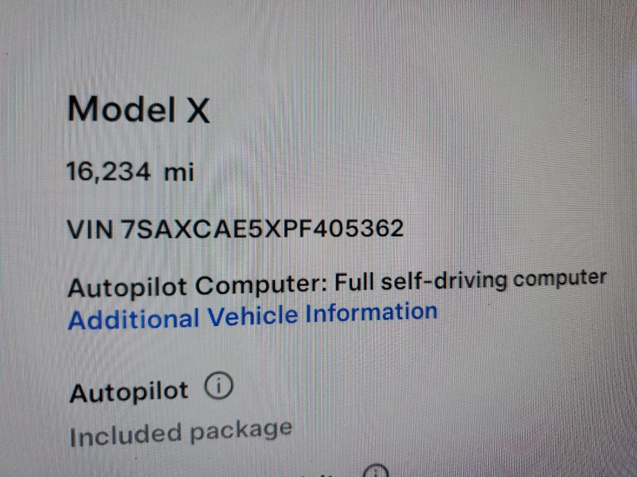 7SAXCAE5XPF405362 2023 Tesla Model X