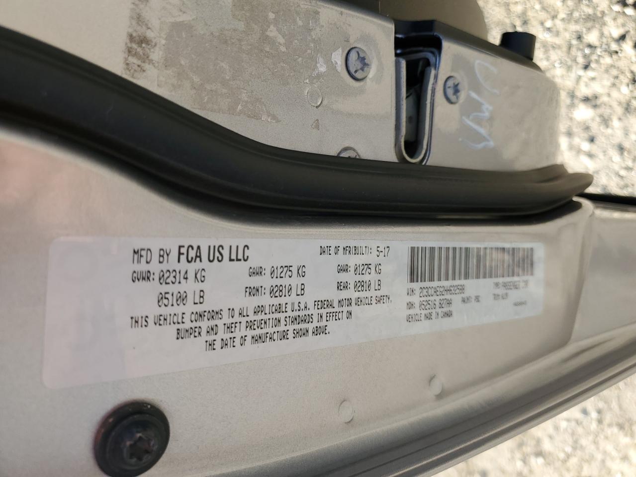 2017 Chrysler 300C VIN: 2C3CCAEG2HH632588 Lot: 65247044