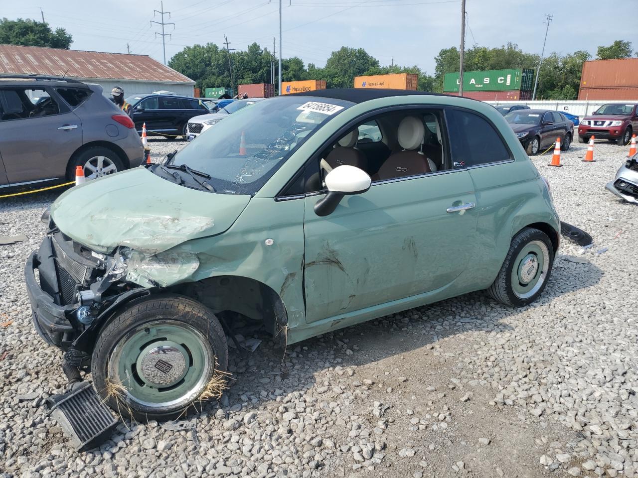 2019 Fiat 500 Lounge VIN: 3C3CFFEH6KT728087 Lot: 64156854