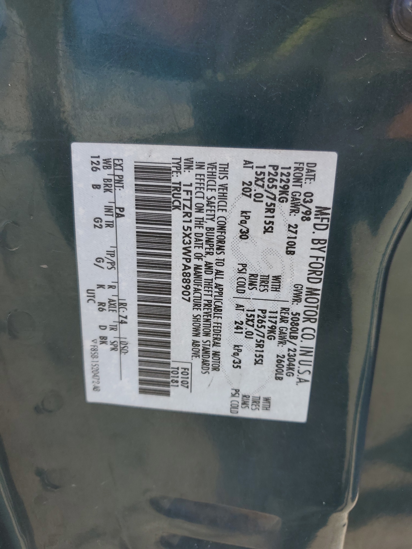 1FTZR15X3WPA88907 1998 Ford Ranger Super Cab