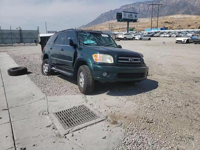 2002 Toyota Sequoia Limited VIN: 5TDZT38A52S081915 Lot: 63816144