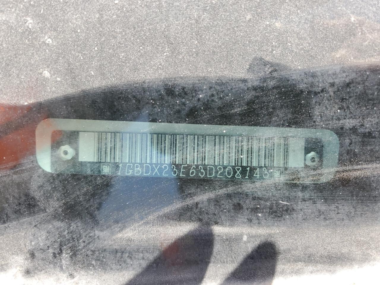 2003 Chevrolet Venture Incomplete VIN: 1GBDX23E63D208143 Lot: 63486434