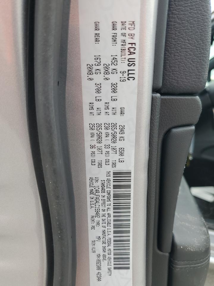 2020 Jeep Grand Cherokee Laredo VIN: 1C4RJFAG4LC159402 Lot: 62240434