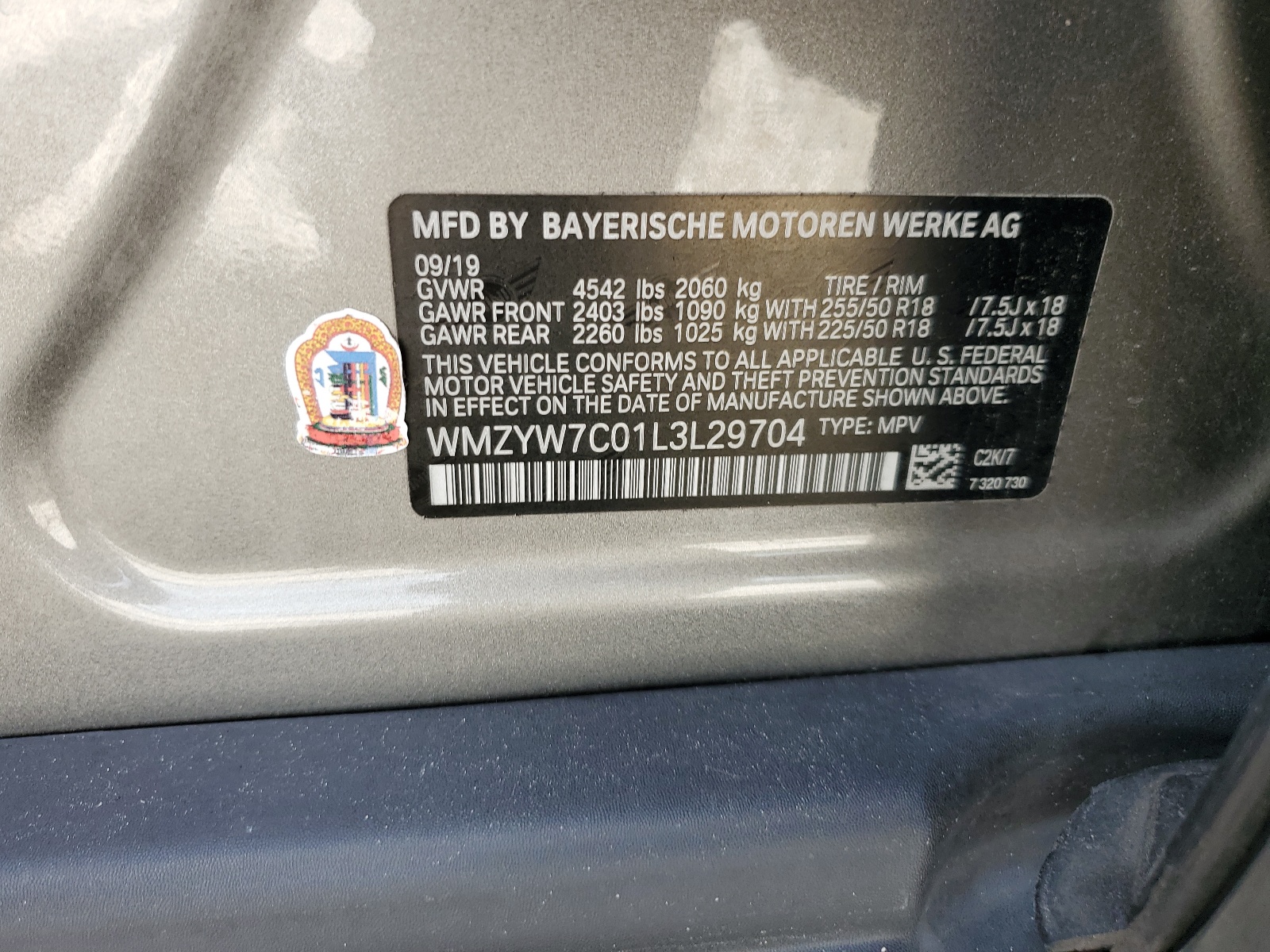 WMZYW7C01L3L29704 2020 Mini Cooper S Countryman