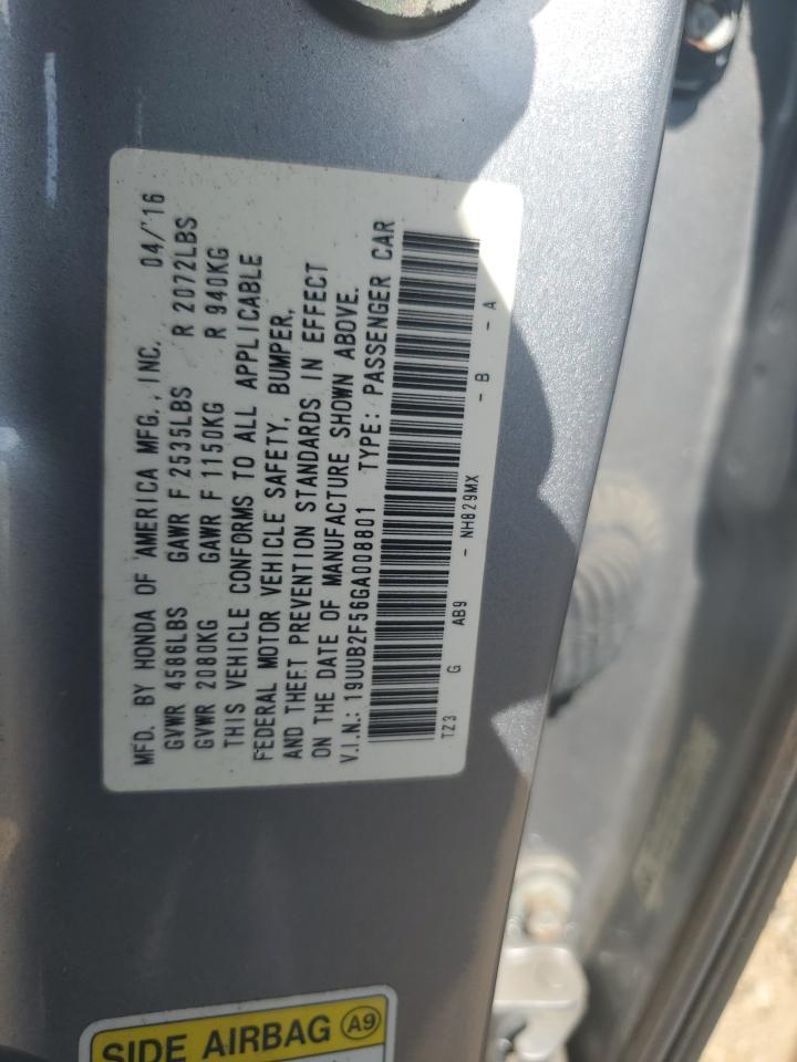 2016 Acura Tlx Tech VIN: 19UUB2F56GA008801 Lot: 61914884