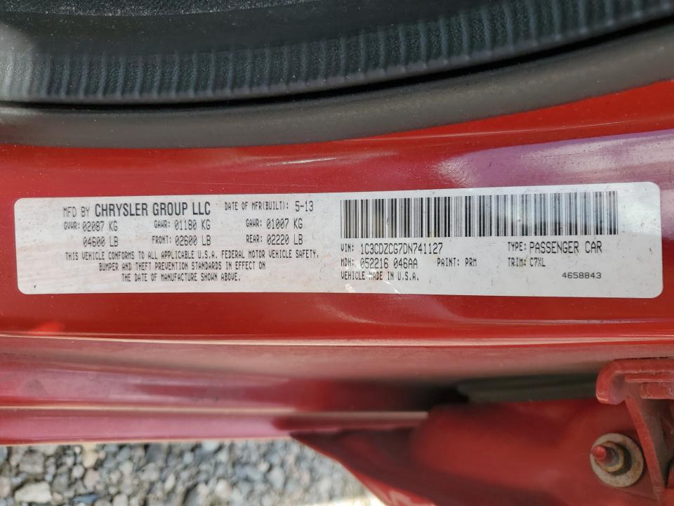 1C3CDZCG7DN741127 2013 Dodge Avenger Sxt