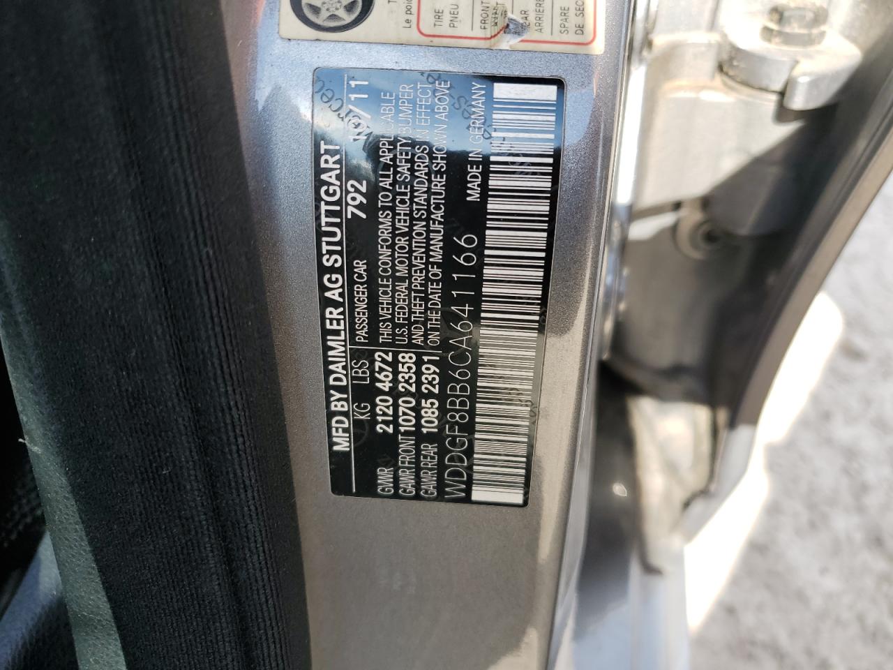 2012 Mercedes-Benz C 300 4Matic VIN: WDDGF8BB6CA641166 Lot: 62415224