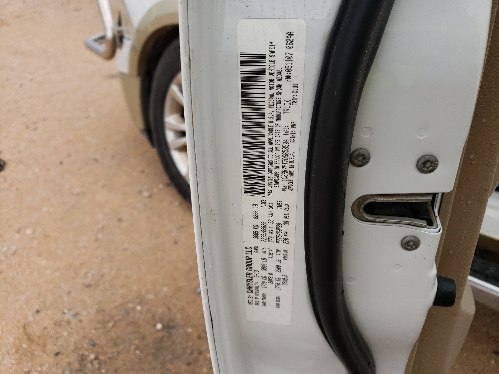 1C6RR7PT7DS658504 2013 Ram 1500 Longhorn