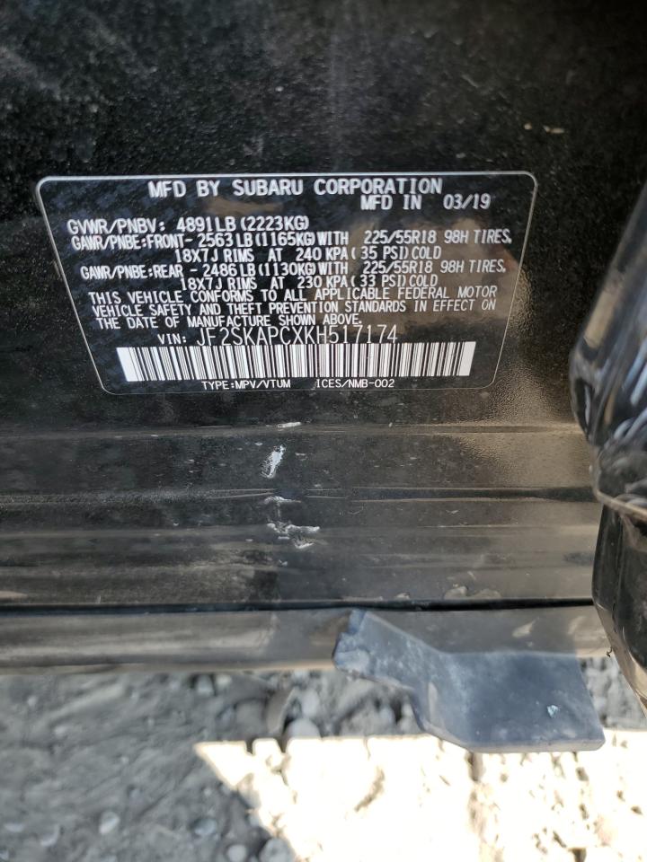 2019 Subaru Forester Sport VIN: JF2SKAPCXKH517174 Lot: 63313664