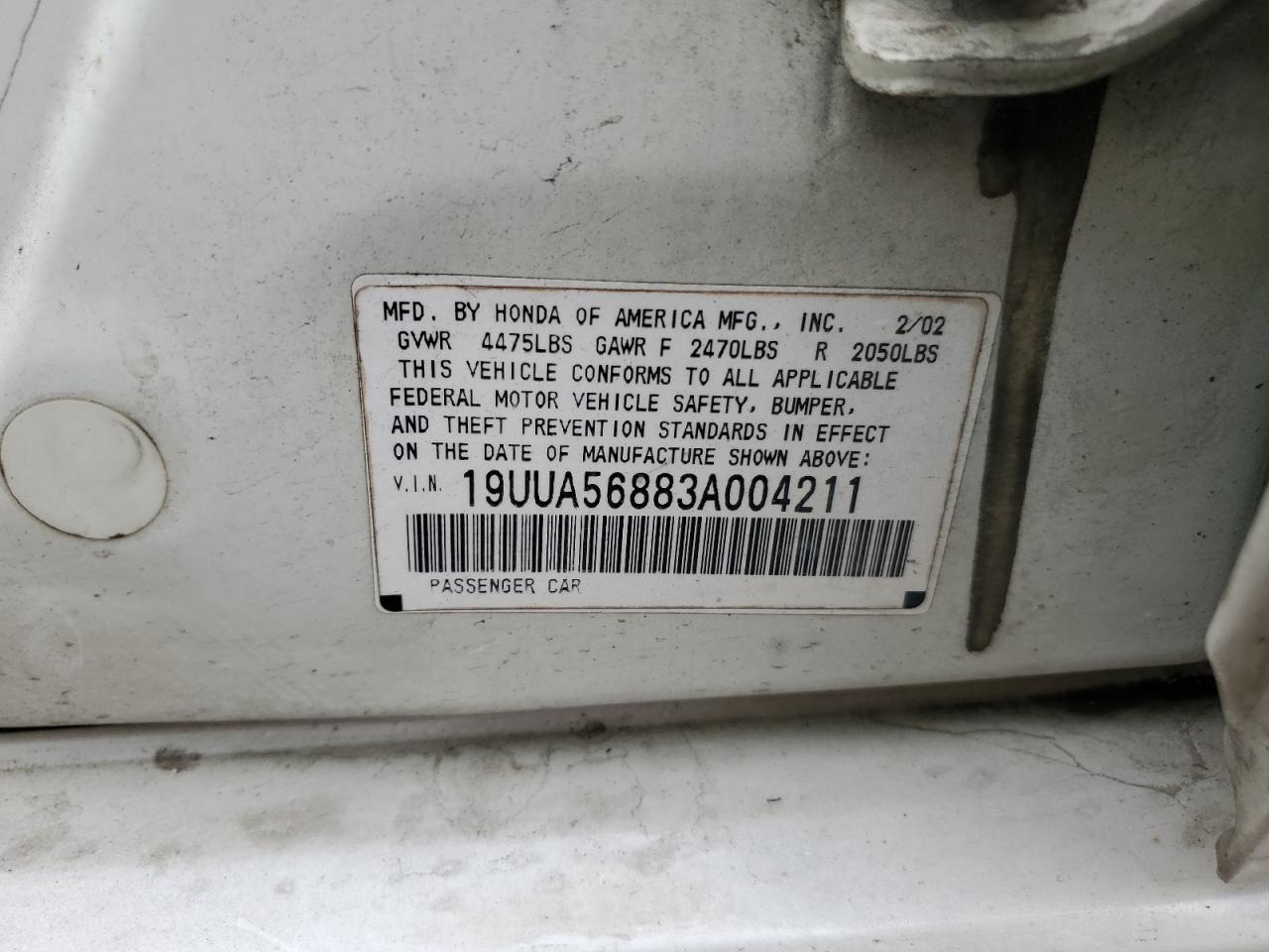 19UUA56883A004211 2003 Acura 3.2Tl Type-S