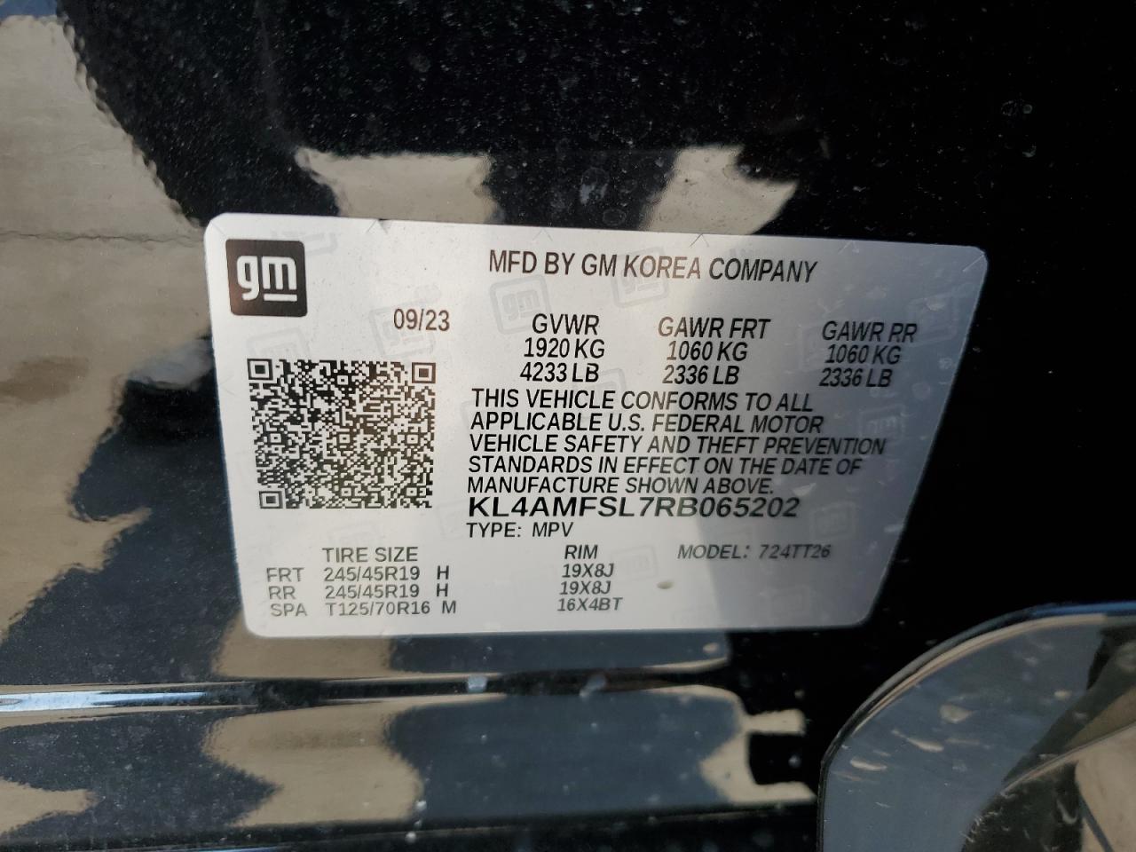 2024 Buick Encore Gx Avenir VIN: KL4AMFSL7RB065202 Lot: 62805664