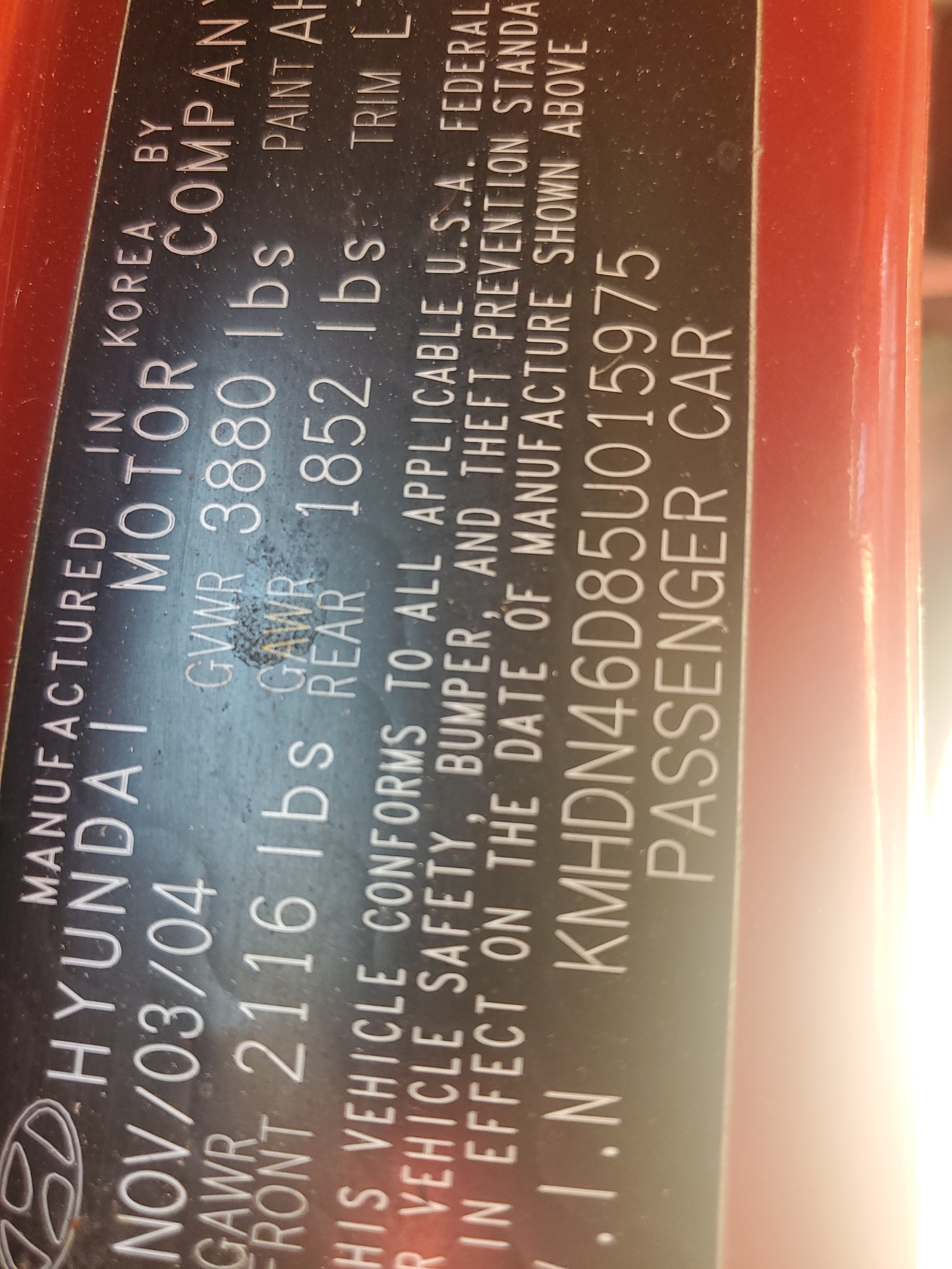 KMHDN46D85U015975 2005 Hyundai Elantra Gls