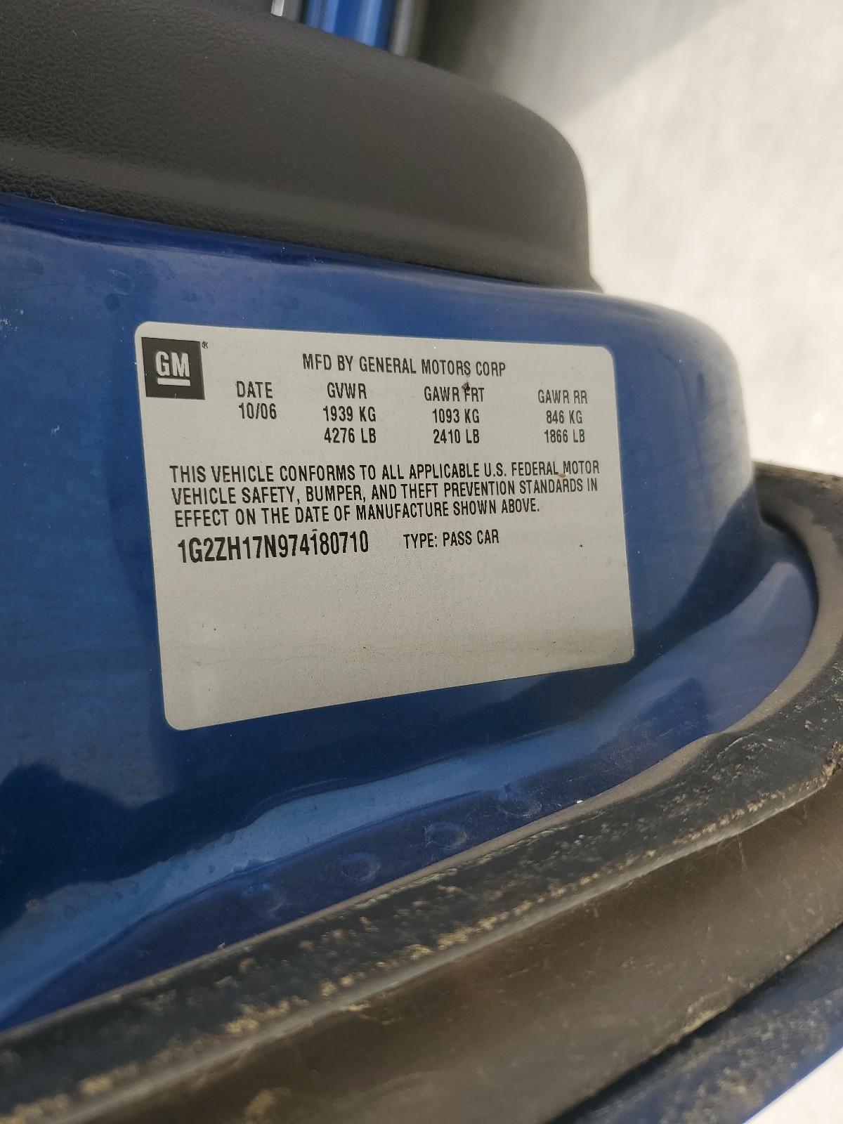 1G2ZH17N974180710 2007 Pontiac G6 Gt