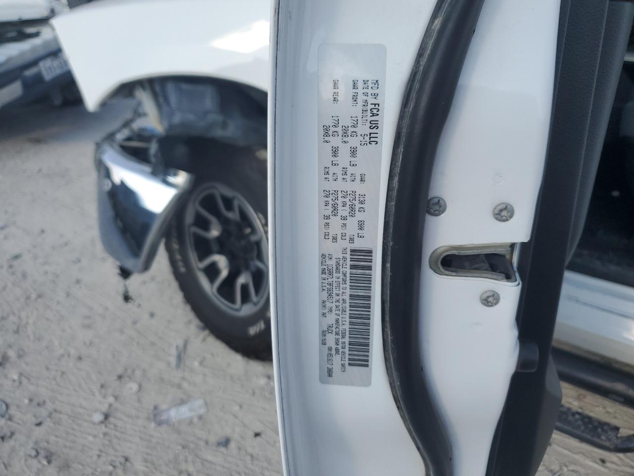 2015 Ram 1500 Slt VIN: 1C6RR7LT8FS694517 Lot: 64669014