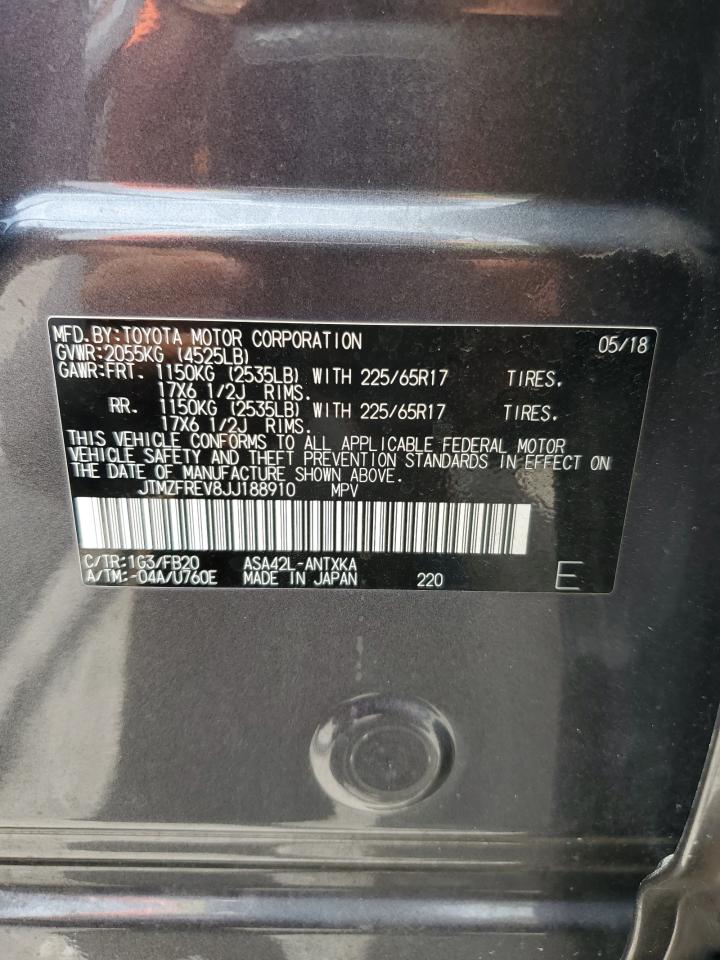 2018 Toyota Rav4 Le VIN: JTMZFREV8JJ188910 Lot: 64434104