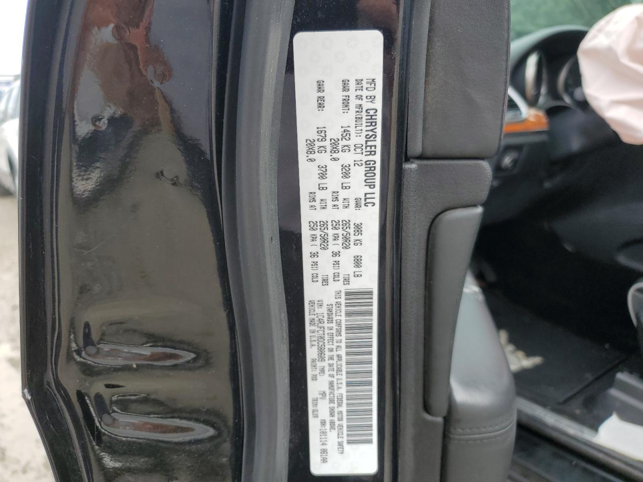 2013 Jeep Grand Cherokee Overland VIN: 1C4RJFCT0DC580609 Lot: 64812644