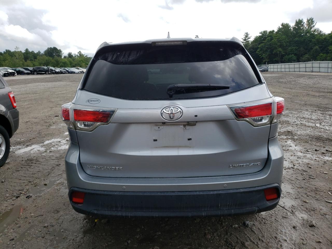 2015 Toyota Highlander Limited VIN: 5TDDKRFHXFS104353 Lot: 65451884