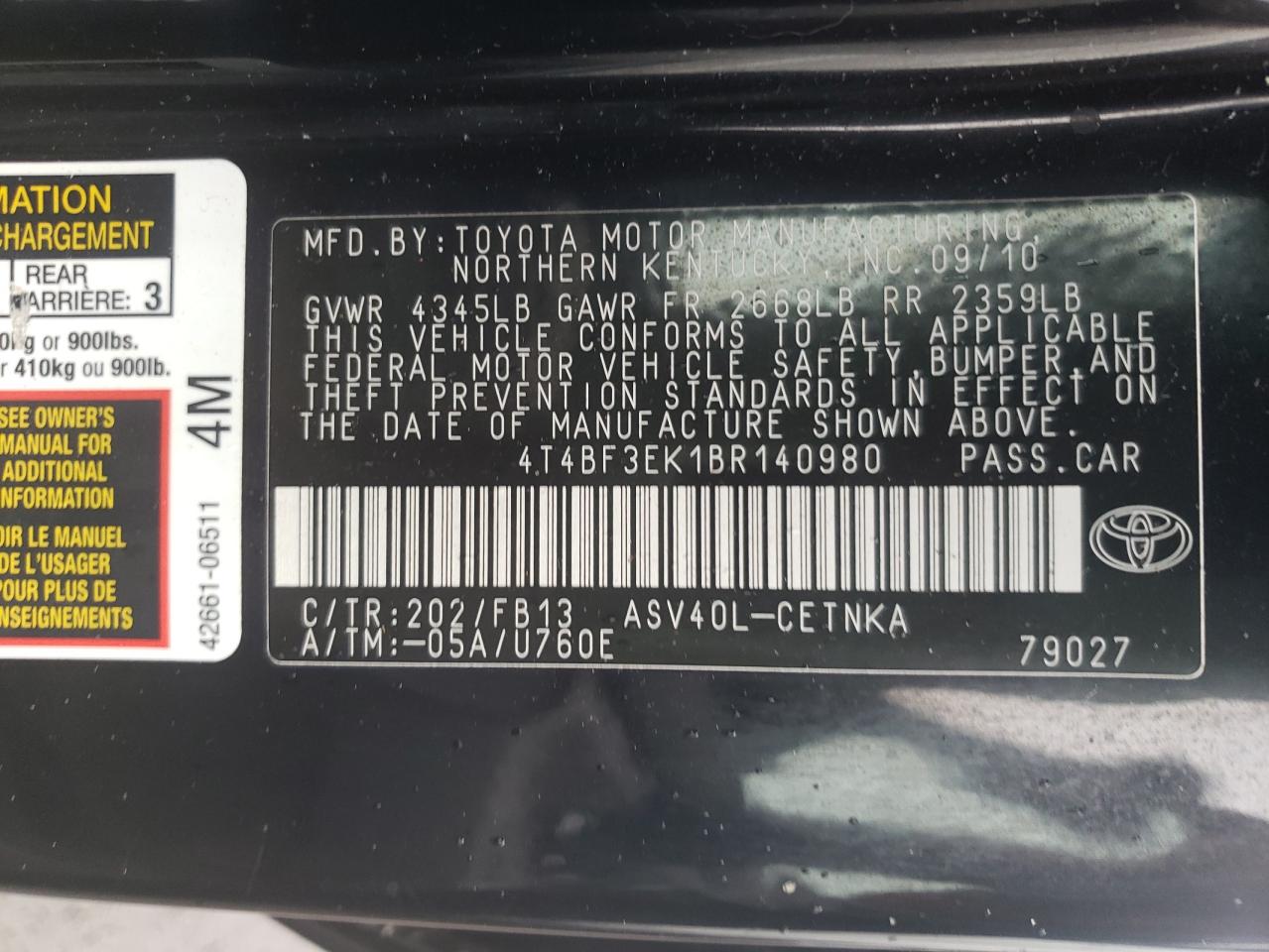 2011 Toyota Camry - Image 12