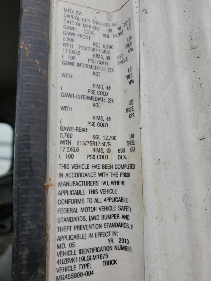 4UZBVK119LGLM1675 2020 Mitsubishi Fuso Truck Of America Inc Fe Fec72S