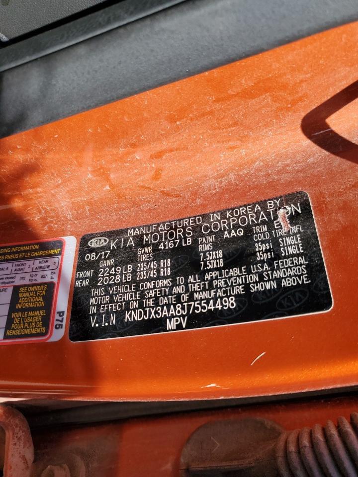 2018 Kia Soul ! VIN: KNDJX3AA8J7554498 Lot: 63082234