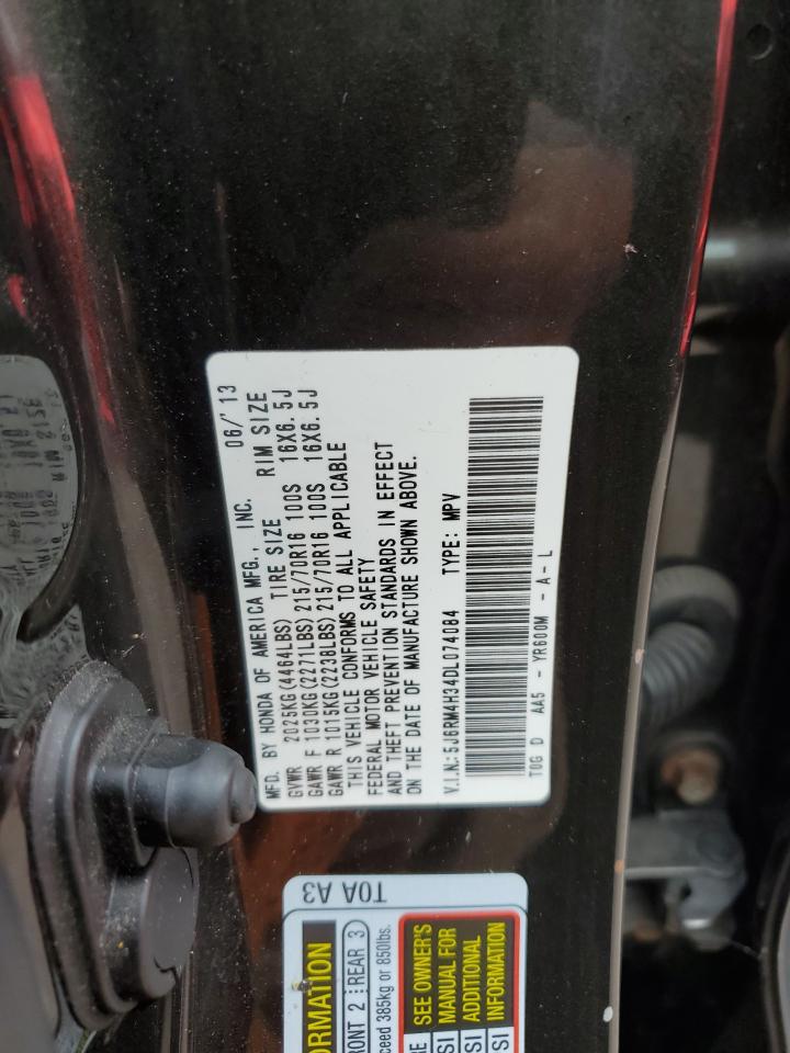 2013 Honda Cr-V Lx VIN: 5J6RM4H34DL074084 Lot: 64935054