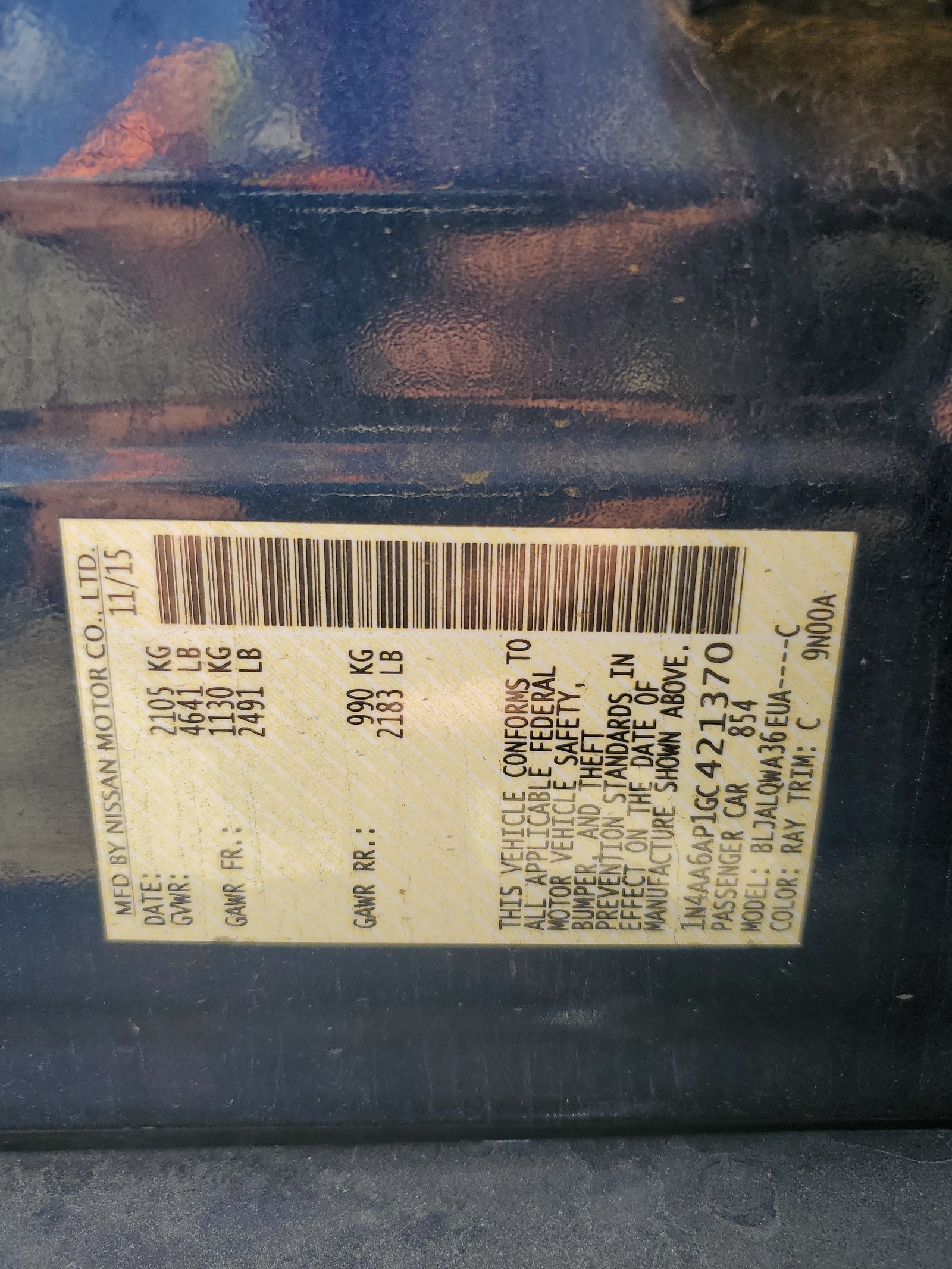 1N4AA6AP1GC421370 2016 Nissan Maxima 3.5S