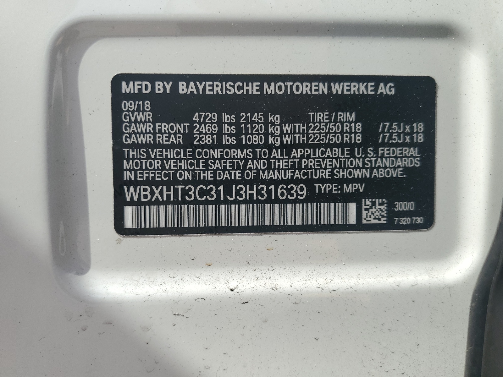 WBXHT3C31J3H31639 2018 BMW X1 xDrive28I