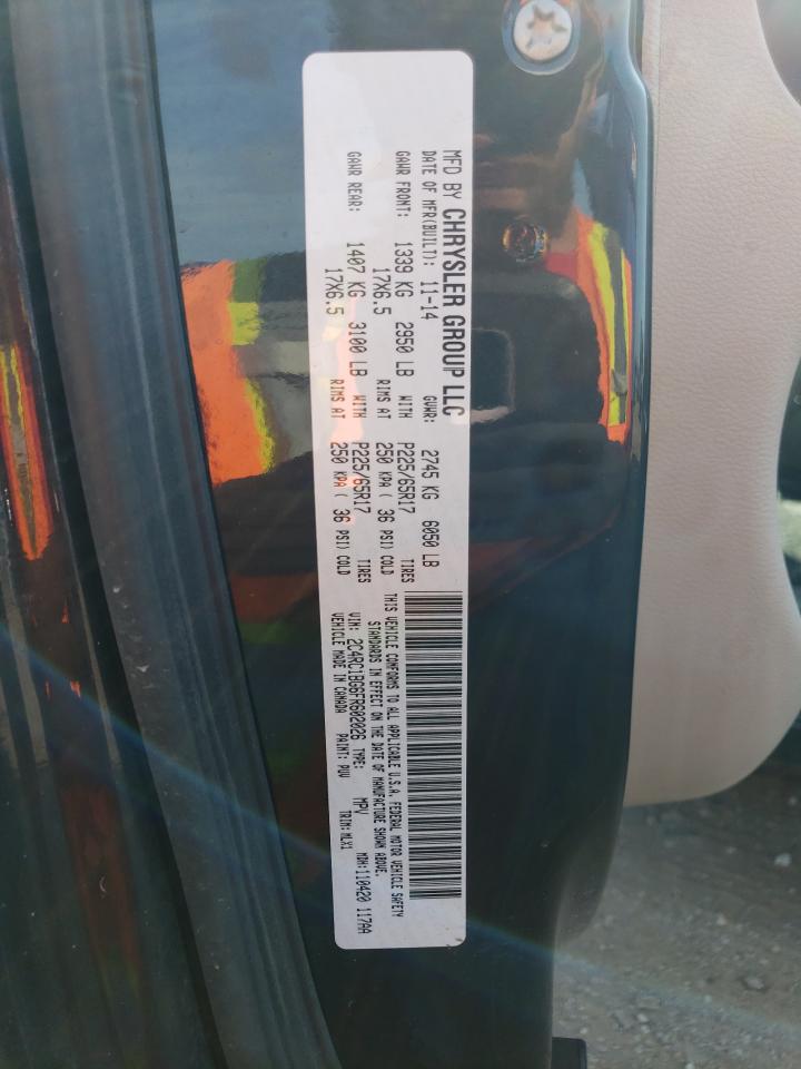 2015 Chrysler Town & Country Touring VIN: 2C4RC1BG6FR602026 Lot: 63101534