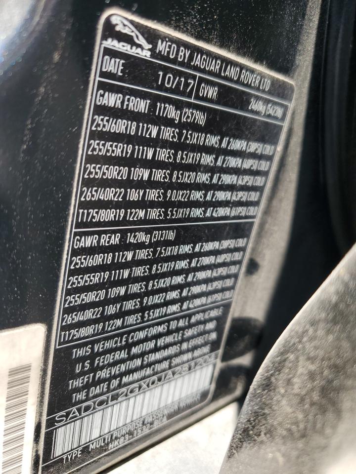 2018 Jaguar F-Pace R - Sport VIN: SADCL2GX0JA281204 Lot: 62685584