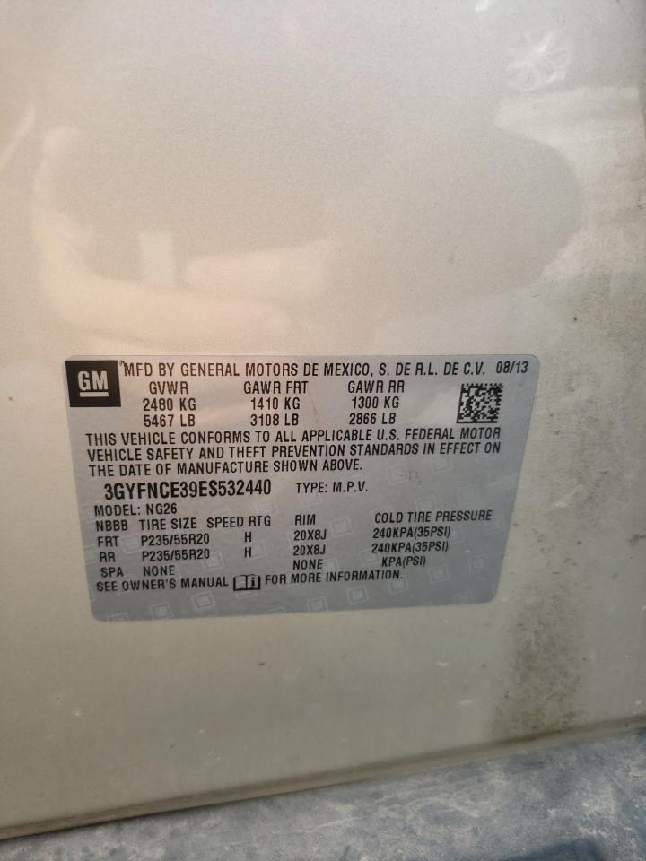 2014 Cadillac Srx Performance Collection VIN: 3GYFNCE39ES532440 Lot: 63752754