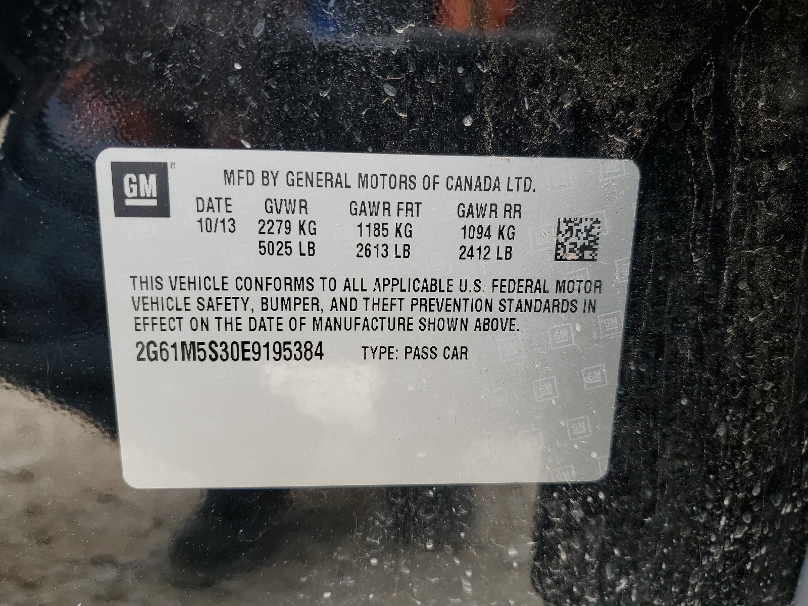 2G61M5S30E9195384 2014 Cadillac Xts Luxury Collection