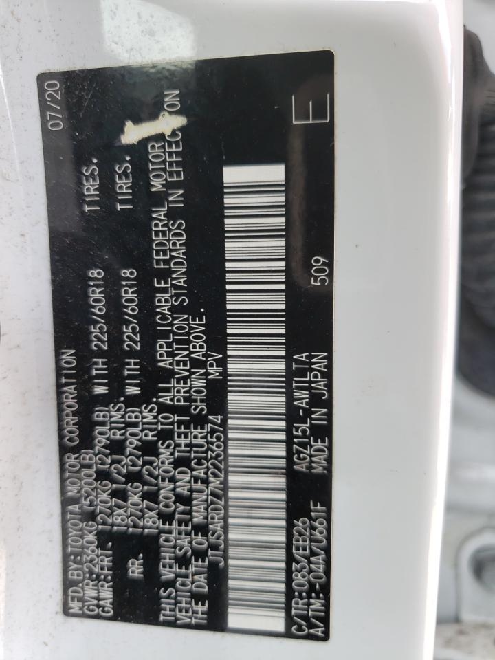 2021 Lexus Nx 300 Base VIN: JTJSARDZ7M2236574 Lot: 57639594